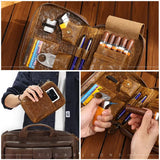 Étui Cigares Rétro Voyage Cuir Vachette - Cigarium™