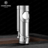Briquet à Cigare Droit Portable, Coupe-Vent, Résistant à la Chaleur Cigarloong
