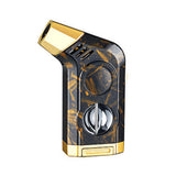 Allume-Cigare Coupe-Vent à Charge Directe, Flamme Unique Multifonctionnel 3 en 1, Porte-Cigare Diamant - Cigarium™