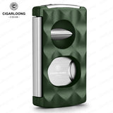 Cutter à Cigares Portable 4 en 1, Coupe en V, Support de Ciseaux, Perforateur Cigarloong