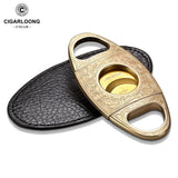 Coupe-Cigare en Métal 24mm, Guillotine, Design en Relief Argent Bronze Cigarloong