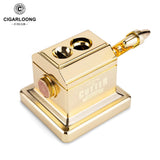 Coupe-Cigares de Luxe pour Bureau, Forme en V et Ciseaux Plats, Grand Diamètre Cigarloong