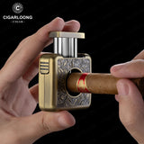 Ciseaux à Cigares Multifonctionnels 4 en 1, Forme en V, Fourchette en Diamant Cachée Cigarloong