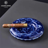 Cendrier à Cigares en Céramique, Artisanat Rétro Exquis, Base Ronde Antidérapante Cigarloong
