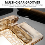 Cendrier en Verre Cristal pour Cigares et Cigarettes, Extérieur ou Intérieur Cigarloong