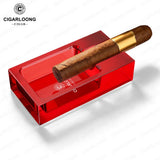 Cendrier à Cigares Créatif Plaqué, Support Unique en Verre de Luxe Cigarloong