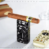 Allume-Cigare Multifonctionnel Diamant 4 en 1, Coupe en V, Perforateur, Porte-Cigare Cigarloong