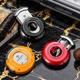 Coupe-Cigare Semi-Automatique en Acier Inoxydable Lisse, Double Face, Coupe Plate et en V Cigarloong
