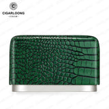 Coffret à Cigares 3 Pièces en Cuir avec Doublure en Bois de Cèdre Naturel Cigarloong