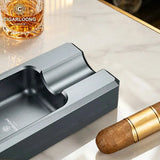 Cendrier à Cigares en Métal, Grand Diamètre, Multifonctionnel Cigarloong