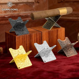 Support à Cigares Pliable en Métal, Design Sculpté Cigarloong