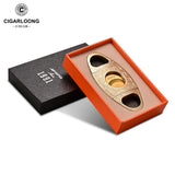 Coupe-Cigare en Métal 24mm, Guillotine, Design en Relief Argent Bronze Cigarloong