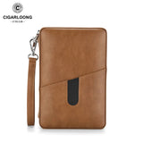 Boîte à Cigares Portable en Cuir, Doublure Bois de Cèdre, Hygromètre Intégré Cigarloong