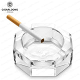 Cendrier à Cigares en Verre Transparent, Design Élégant Cigarloong