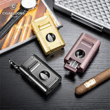 Briquet à Cigares Multifonctionnel 7 en 1, Coupe V et Plate, Aiguille Cigarloong