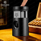 Coupe-Cigare de Bureau 4 en 1 avec Récupérateur de Cendres, Coupes Droites et V Cigarloong