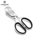 Ciseaux à Cigares en Acier Inoxydable, Coupe Or et Argent, Portable, Voyage, Outil Spécial Cigarloong