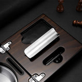 Porte-cendrier à cigares avec coupe-cigare et perceuse, en bois massif, 3 pièces Cigarloong