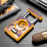 Ciseaux Coupe-Cigare Motif Serpent Grand Calibre Inox Cigarloong