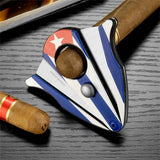 Ciseaux Coupe-Cigare à Motif Unique en Acier Inoxydable