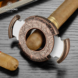 Coupe-Cigare en Acier Inoxydable Portable Créatif, Lame Lisse, Grand Calibre, Emballage Cadeau Artistique Cigarloong