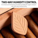 Humidificateur à Cigares en Argile, Réutilisable, Forme Ronde Cigarloong