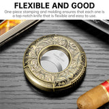 Coupe-Cigare en Acier Inoxydable Portable Créatif, Lame Lisse, Grand Calibre, Emballage Cadeau Artistique Cigarloong