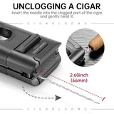 Briquet à Cigares Multifonctionnel 7 en 1, Coupe V et Plate, Aiguille Cigarloong