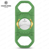 Coupe-Cigare Acier Inoxydable, Lame Lisse avec Porte-Cigarette Cigarloong