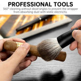 Brosse de Soin des Cigares, Portable, Poils de Renard Doux, Multi-Styles Cigarloong