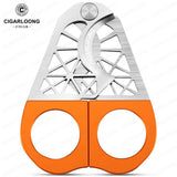 Ciseaux à Cigares Coupe-Ligatures Lisses en Acier Inoxydable, Portable, Nouveau Modèle Cigarloong