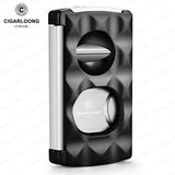 Cutter à Cigares Portable 4 en 1, Coupe en V, Support de Ciseaux, Perforateur Cigarloong