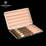 Boîte à Cigares de Voyage Portable en Cuir Étanche, Couverture Hydratante, Boîte Cadeau Cigarloong