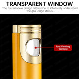 Briquet à Cigare Droit Portable, Coupe-Vent, Résistant à la Chaleur Cigarloong