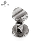 Porte-Cigare en Métal Mini Luxe, Base Antidérapante, Décoration de Bureau Cigarloong