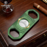 Coupe-Cigare Acier Inoxydable, Lame Lisse avec Porte-Cigarette Cigarloong