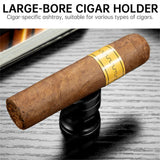 Ensemble Fumeur de Cigares, Cendrier Métal, Porte-Cigare Grand Calibre Cigarloong