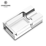 Cendrier à Cigares Créatif Plaqué, Support Unique en Verre de Luxe Cigarloong