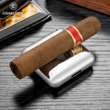 Coupe-Cigare Semi-Automatique en Forme de V, Lame Lisse, Support à Cigares Cigarloong