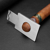 Porte-cendrier à cigares avec coupe-cigare et perceuse, en bois massif, 3 pièces Cigarloong