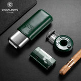 Coffret Cadeau Fumeur de Cigares, Étui, Briquet, Coupe-Cigares Cigarloong