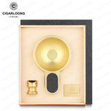 Ensemble Fumeur de Cigares, Cendrier Métal, Porte-Cigare Grand Calibre Cigarloong