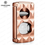 Cutter à Cigares Portable 4 en 1, Coupe en V, Support de Ciseaux, Perforateur Cigarloong