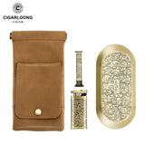 Ensemble Fumeur de Luxe, Sac Portable avec Briquet et Cendrier Cigarloong