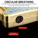 Ensemble accessoires cigare, cendrier métal grand diamètre, ciseaux lisses, briquet coupe-vent, 3 pièces Cigarloong