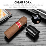 Aiguille à Cigare 2 en 1 avec Fourchette Intégrée, Portable et Élégante Cigarloong