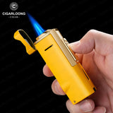 Briquet Coupe-Vent avec Porte-Cigare en Diamant Cigarloong