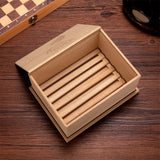 Boîte à Cigares en Bois de Cèdre Naturel Non Peint, 30 Cigares Cigarloong