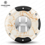 Coupe-Cigare Semi-Automatique Ronde Plate - Cigarium™
