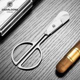 Ciseaux à Cigares, Lame Lisse, Acier Inoxydable, Outil Simple Portable Cigarloong